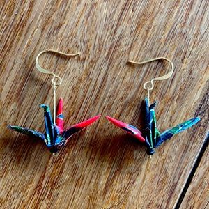 Unique Origami Bird Earrings!